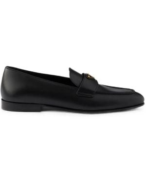 Prada Leather Loafers - Black