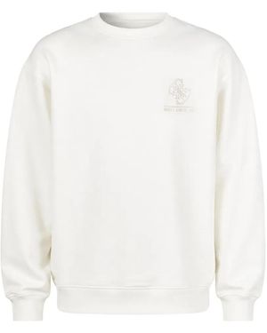 Guess Embroidered-Logo Jumper - White