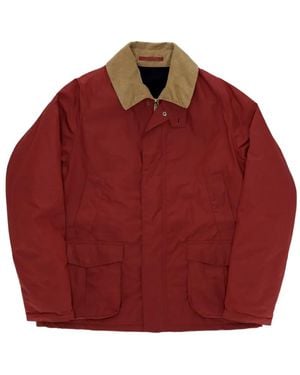 Fortela Bristol Waxed-Finish Jacket - Red