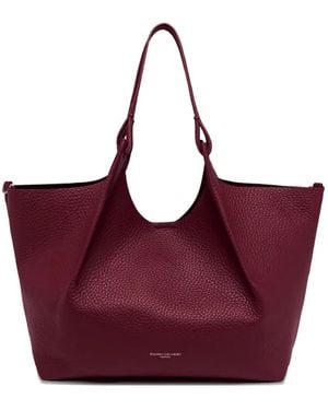 Gianni Chiarini Dua レザーハンドバッグ - パープル