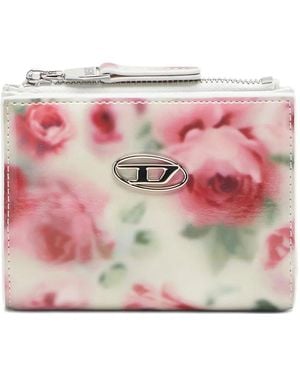 DIESEL Play Bi-Fold Zip Li Wallet - Pink