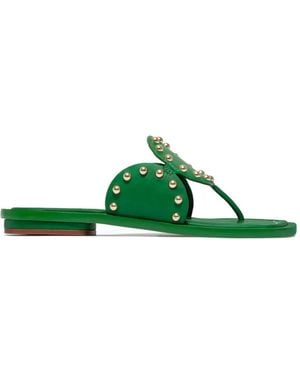Bernardo Agartha Studded Sandals - Green