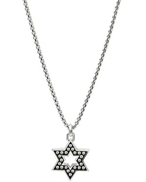 John Hardy Collana Star Of David - Metallizzato