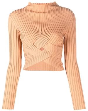 Stella McCartney カットアウト セーター - オレンジ