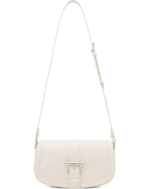 McQueen Buckle-Detail Cross Body Bag - White