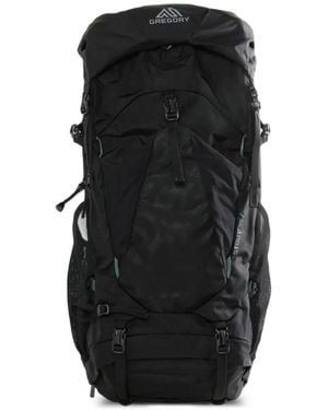 Gregory Stout Buckle-Fastening Mesh-Panel Backpack - Black