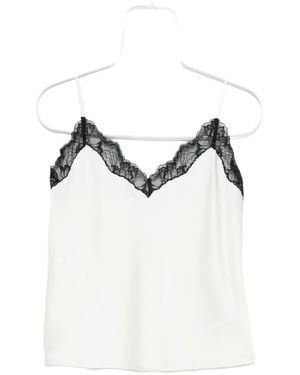 Calvin Klein Lace-Trimmed Camisole Top - Natural