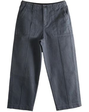 The Elder Statesman Pantalones con bolsillo de parche - Gris