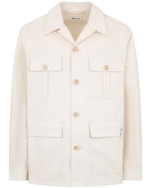 Bally Saharan Flap-Pocket Cotton Jacket - White
