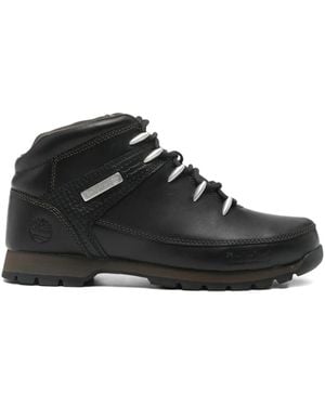 Timberland Euro Sprint Leather Lace-Up Boots - Black