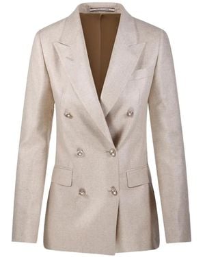 Tagliatore Double-Breasted Jacket - Natural