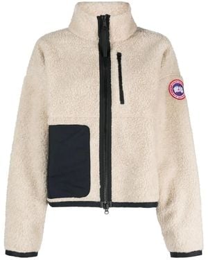 Canada Goose Neutral Simcoe Fleece Jacket - Natural