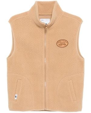 Chocoolate Logo-Embroidered Gilet - Natural