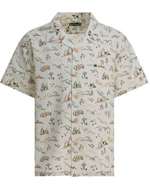 Montbell Buttoned Print Shirt - Grey