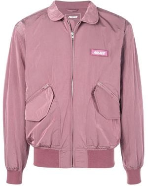 Palace F-Light Logo-Patch Jacket - Pink