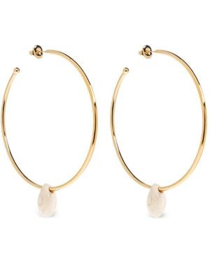 Isabel Marant Pendant Hoop Earrings - Metallic
