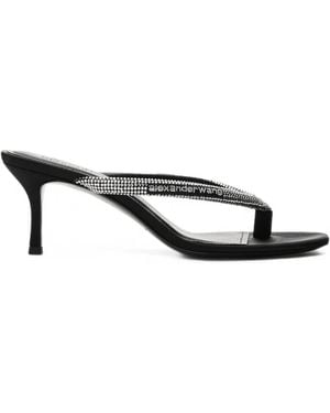 Alexander Wang Courtney Thong Logo Sandals - White