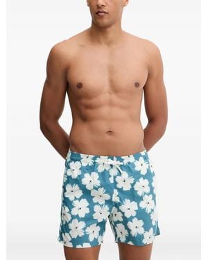 Banana Moon Sunnybay Badeshorts Mit Blumenprint - Blau