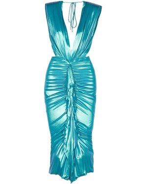 Alexandre Vauthier Draped Dress - Blue