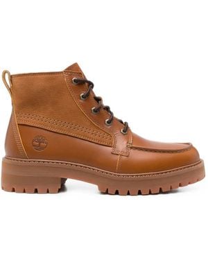Timberland Moc-Toe Lace-Up Boots - Brown