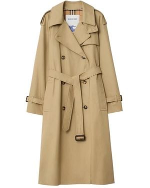 Burberry Long Castleford Trench Coat - Natural