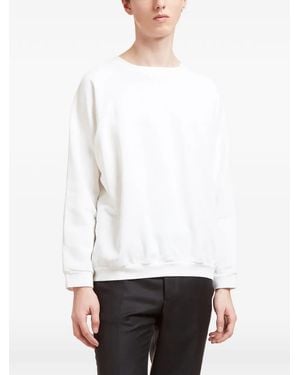 Aiezen Crew-Neck Raglan-Sleeve Sweatshirt - White