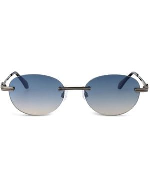 Palm Angels Sonnenbrille Mit Kristallen - Blau