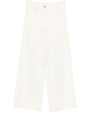 forte_forte Corduroy Wide-Leg Trousers - White