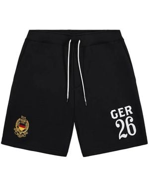 Polo Ralph Lauren Double-Knit Logo-Print Shorts - Black