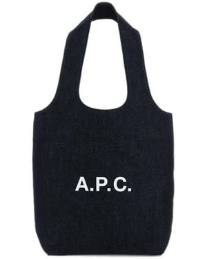 A.P.C. Borsa Tote Ninon Piccola - Nero