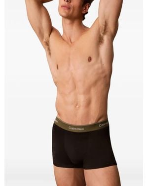 Calvin Klein Logo-Waistband Trunks (5 Pack) - Black