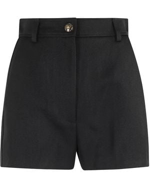 Elisabetta Franchi Shorts mit Bügelfalten - Schwarz