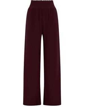 Maliparmi Elasticated-Waist Straight Trousers - Red