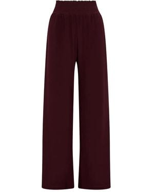 Maliparmi Elasticated-waist Straight Trousers - レッド
