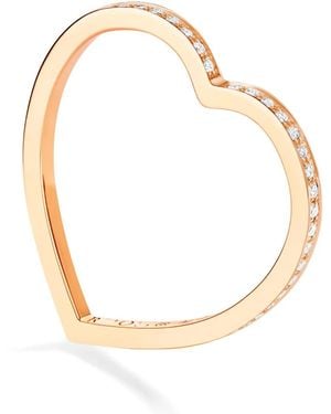 Repossi Antifer Herzring Mit Diamanten - Weiß