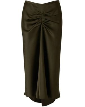 Victoria Beckham プリーツ スカート - グリーン