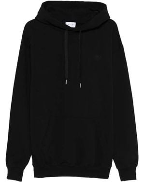 FAMILY FIRST Heart-embroidered Hoodie - ブラック