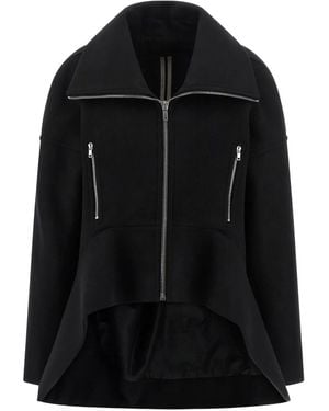 Rick Owens Oversized Jas Van Scheerwol - Zwart