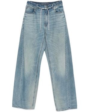 Alexander Wang Elasticated-Waistband Jeans - Blue