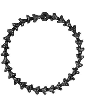 David Yurman Bracciale Armory Con Diamanti Neri - Nero