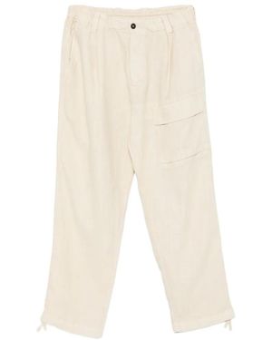 C.P. Company Pocket-Detail Drawstring Trousers - White