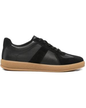 SERGIO MORETTI FIRENZE Baskets En Cuir À Empiècements - Black