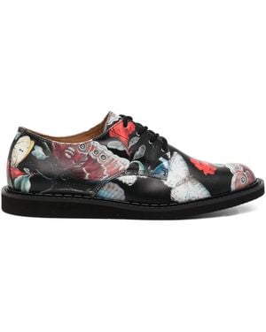 Undercover Graphic-Print Oxford Shoes - Black