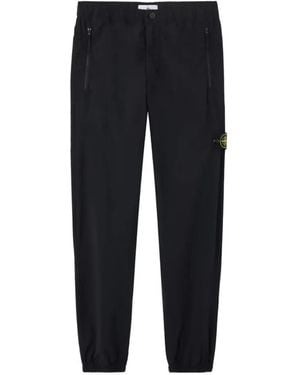 Stone Island Logo-Patch Track Trousers - Black
