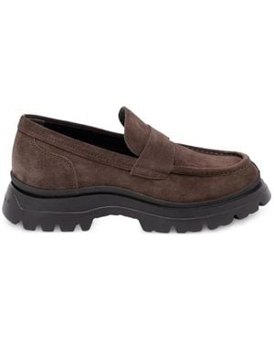 Hogan Suede Loafers - Brown