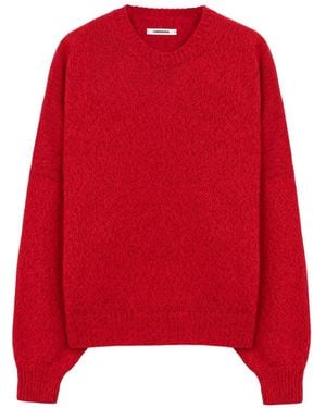 Cordera Pullover Mit Tiefen Schultern - Rot