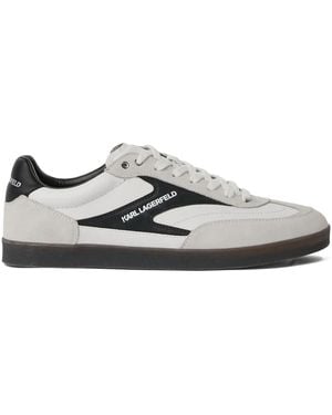 KARL LAGERFELD Logo-Print Trainers - Grey