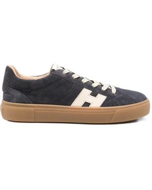 Hogan Logo-Patch Sneakers - White