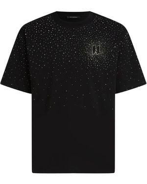 Karl Lagerfeld T-Shirt Mit Kristallen - Schwarz