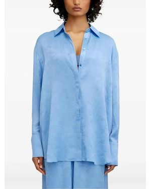 Significant Other Selene Crinkled Shirt - Blue
